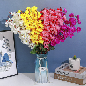 Ramas de Flores de Durazno Artificiales de 56 cm, Flor de Seda de Alta Simulación, Decoraciones para Bodas y Hogar - Product Image 2