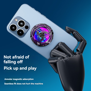 Enfriador Magnético para Teléfono con Luz RGB, 99% <span class=keywords><strong>de</strong></span> Cobertura, Radiador para Teléfono para Juegos, Transmisión en Vivo y Deportes Electrónicos - Product Image 6