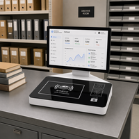 Estación de Trabajo Inteligente RFID HAUMR para Personal de Biblioteca, Compatible con SIP2 HF/UHF, para Actualización de Tecnología de Biblioteca e Implementación de RFID
