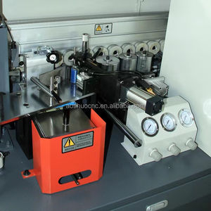 450P China Carpintería Muebles Mdf Tablero Carpintería Máquina automática de bandas de borde de madera contrachapada con prefresado - Product Image 3