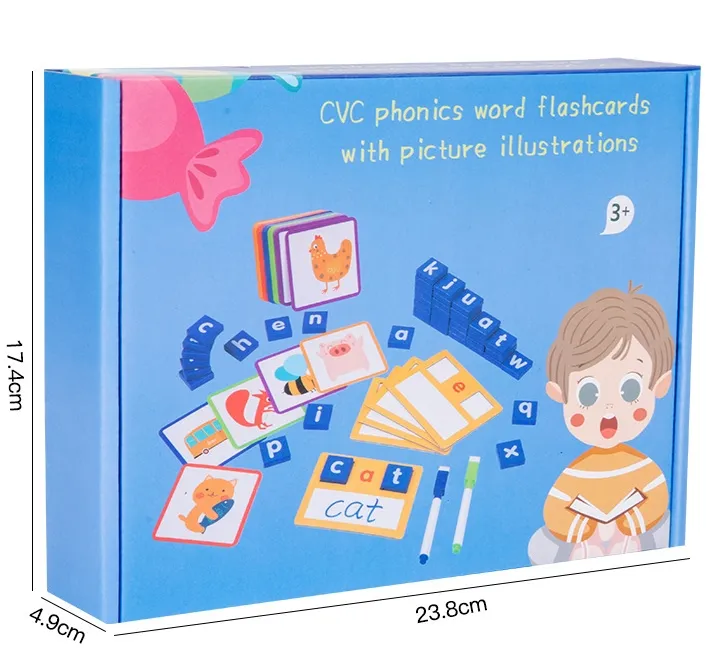 Heiligstes hölzernes Rechtschreibspiel Kinder frühschule Lieblingsspielzeug Buchstaben Spielkarten Alphabet Lernspielzeug für Kleinkinder