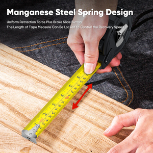 Metro a nastro tascabile personalizzato da 3 piedi con portachiavi - Pollici e <span class=keywords><strong>centimetri</strong></span> - Metro a nastro retrattile da <span class=keywords><strong>1</strong></span> m - Product Image 2
