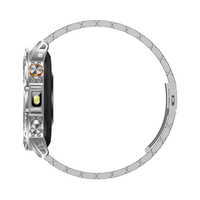 AK87 jam tangan pintar senter, gelang pintar layar HD 1.7 inci, pelacak kebugaran baterai 1000mAh, jam tangan pintar Fitcloud Pro