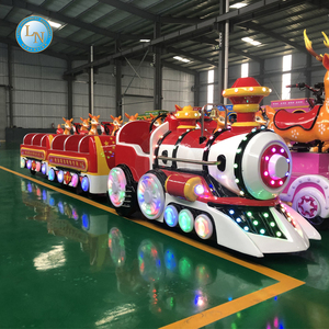 Fabricación de trenes eléctricos baratos para niños en interiores/exteriores para Centro Comercial escolar o parque de atracciones paseo turístico sin rieles a la venta - Product Image 2