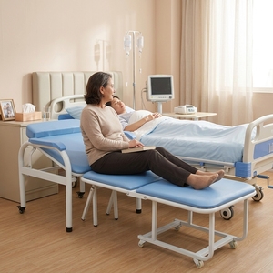 Silla Cama Plegable Médica, Silla Convertible para Acompañantes de Pacientes, para Uso Hospitalario - Product Image 1