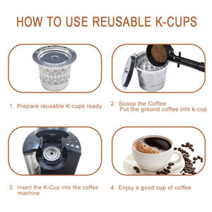 Cápsulas <span class=keywords><strong>de</strong></span> Café Reutilizables <span class=keywords><strong>para</strong></span> <span class=keywords><strong>Cafetera</strong></span> K-Cup, Personalizables con Logotipo, Totalmente <span class=keywords><strong>de</strong></span> Acero Inoxidable, Compatibles con <span class=keywords><strong>Keurig</strong></span> - Product Image 5