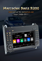 BQCC 7 pouces GPS navigateur Android Radio stéréo CarPlay 64GB écran tactile RDS Mercedes Benz B200 2008-2017 WIFI 4G Golf 1 an