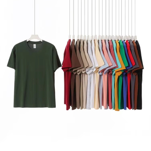 Camisetas de Manga Corta al por Mayor, 100% Algodón, 280 GSM, Tejido Liso, Personalizadas con Logotipo, de Alta Calidad, Antiarrugas y de Secado Rápido - Product Image 1