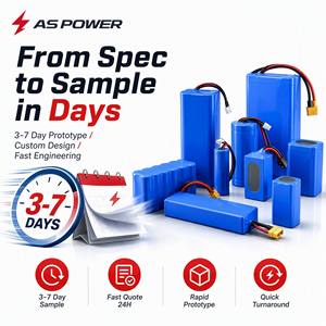Op maat gemaakte lithium batterijpakketten OEM snelle prototyping 3-7 dagen prototype elke spanning capaciteit formaat voor drone stofzuiger elektrisch gereedschap robot - Product Image 1
