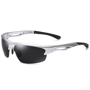 Lunettes de soleil de sport polarisées d'extérieur TR90 demi-monture UV400 avec logo personnalisé pour hommes - Product Image 1