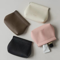 Sac à fermeture automatique étanche en cuir rétro simple à motif shrapnel, idéal pour bijoux, clés et articles divers pour femme – Vente directe usine