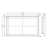Taille personnalisée 15.6 18.5 pouces Ip65 panneau robuste montage mural intégré cadre ouvert Hd Tft moniteur tactile LCD capacitif industriel