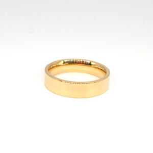Factory Direct Sale 5mm Stainless Steel Custom Silver <b>Rings</b> Blank Engraved logo Gold <b>Statement</b> <b>Ring</b> - Product Image 2