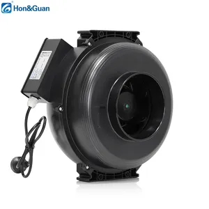 Hon&Guan hot sale 6 inch static pressure exhaust centrifugal duct fan for grow room