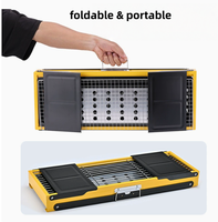 Barbecue pliable portable à charbon de bois pour le camping, petit barbecue pliable pour l'extérieur, barbecue pour les fêtes dans la cour