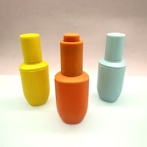 Lote de botellas vacías de vidrio grueso de color personalizado Macaron botella de emulsión de aceite esencial de prensado con protección UV - Product Image 6