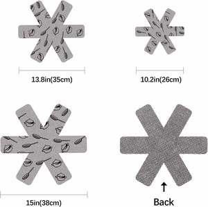 Protectors Stacking 3 Sizes Custom Logo Pan Separators Anti-Slip Cookware <b>Pads</b> Stop <b>Scratches</b> Marring Kitchen Storage - Product Image 5