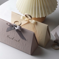 Scatola Regalo di Lusso Stile Milano RTS con Manico in Legno 22*7,5*14cm, Scatola di Carta Fatta a Mano per Confetti Matrimoniali