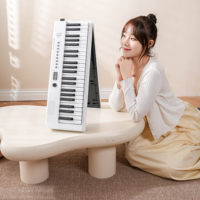 BD Music 88-Tasten Faltbares Tragbares Elektronisches Keyboard (Kunststoff) für Anfänger