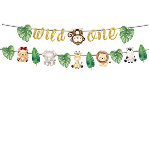 Nouveau dessin animé fête forêt Animal <span class=keywords><strong>Jungle</strong></span> Animal thème enfants fête d'anniversaire assiette en <span class=keywords><strong>papier</strong></span>, tasse en <span class=keywords><strong>papier</strong></span>, nappe de <span class=keywords><strong>serviette</strong></span> en <span class=keywords><strong>papier</strong></span> - Product Image 4