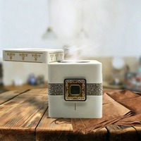 Nouveau brûleur d'encens électrique portable de forme carrée, style moyen-oriental, rechargeable par USB, très vendu