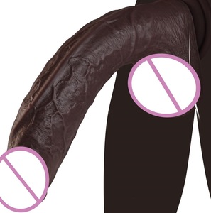 28cm Langer Realistischer Kaffeebrauner Analdildo Großer Dildo Butt Plug Erwachsenen-Sexspielzeug für Schwule Männer Frauen - Product Image 1