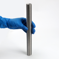 Barre filetée DIN 976 A2-70 SS304 à double chanfrein, goujon métrique pour supports de tuyaux et équipements de machines