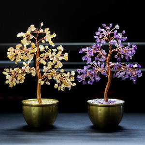 <b>Crystal</b> <b>Tree</b> Natural Mineral Decorative Plant Desktop Office Ornament Home Decoration Gift - Product Image 1