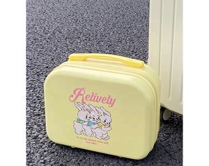 <span class=keywords><strong>2022</strong></span> impresión personalizada patrón de dibujos animados viaje cosmético organizador artista tren caso maquillaje bolsa Mini maleta - Product Image 1