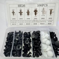HE26 100 pièces – Clips de fixation et rivets de carrosserie automobiles de remplacement pour réparation