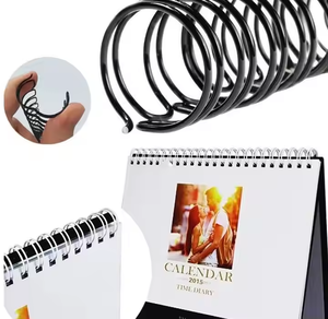 Hot Sale Hohe Qualität <span class=keywords><strong>2</strong></span>:1 <span class=keywords><strong>3</strong></span>:1 5/8 Größe Double <span class=keywords><strong>Loop</strong></span> Spiral Wire O-Ring für Office Notebook Bindung - Product Image 5