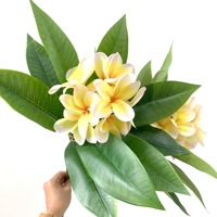 Nouvel Arrivage H-1006 – Fleurs Artificielles de Plumeria Rubra (Frangipanier) pour Mariages, Événements, Décoration Tropicale et Hôtels