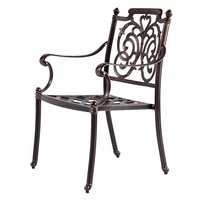 ortable empilable balcon jardin porche fauteuil meubles extérieur patio cour fonte d'aluminium chaise de salle à manger en vente