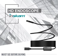 Professionele IP67 industriële endoscoop 480P HD camera 5,5 mm 3m sondes Type-C universele verborgen camera buiten USB