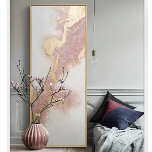 Abstrait <span class=keywords><strong>bleu</strong></span> or marbrure mur Art toile peinture moderne nordique affiches <span class=keywords><strong>et</strong></span> impressions photos murales pour la décoration de salon - Product Image 4