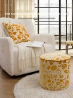 Tabouret bas en bois massif de style français pouf de style chinois Garcinia Cambogia tabouret rembourré pour changer les chaussures pour vivre