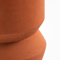 Pot Bunga Geometris dari Semen Terrazzo, Tahan UV, Tahan Beku, Wadah Tanaman Dekoratif