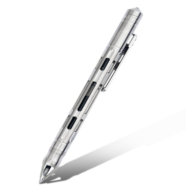 Premium Titanium Tactical Mechanical Pencil Multifunctional Portable Writing Pen Drafting Drawing Sketching Stationery with Clip
