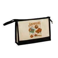 Trousse de maquillage à motif « In My Showgirl Era » pour fans de musique, sac de rangement de voyage pour articles de toilette, organisateur à fermeture éclair pour cadeaux de fête, pochette à cosmétiques