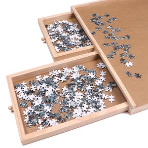 Bảng Câu Đố 1000 Miếng Bàn Ghép Hình Bằng Gỗ Với 4 Ngăn Kéo Lưu Trữ Trượt - Product Image 3