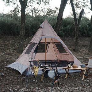 Carpa Oxford Individual Cuadrada Tipo Pirámide India para Exteriores, para 3-4 Personas, Plegable, Ecológica y Ligera, para las Cuatro Estaciones - Product Image 5
