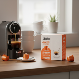 Set Bialetti Cremoso da 10 Capsule in Alluminio con Coperchio Compatibile per Capsule Nespresso, Componenti in Ceramica e Plastica - 0,17 Capsule - Product Image 3