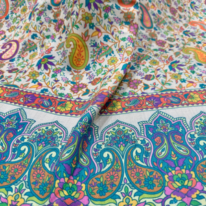 Digital Print <b>Shawls</b> Custom Printed Women Fashion <b>Wrap</b> Lightweight Soft Breathable Fabric Floral Pattern OEM ODM Bulk Supply - Product Image 5