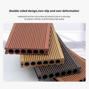 Plancher de terrasse extérieur en composite bois-plastique imperméable et antidérapant WPC - Product Image 3