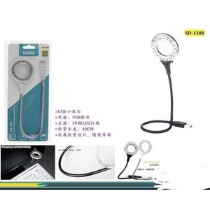 Sanda Led Desk <b>Lamp</b> Usb Powered 18 Led Flexible Neck 40Cm For Reading Work - Product Image 1