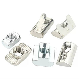 Fixation à tête de marteau <span class=keywords><strong>en</strong></span> <span class=keywords><strong>acier</strong></span> au carbone <span class=keywords><strong>galvanisé</strong></span> M4/M5/M6/M8, écrou coulissant à 8 fentes <span class=keywords><strong>en</strong></span> T pour <span class=keywords><strong>profil</strong></span>és <span class=keywords><strong>en</strong></span> aluminium de la série 40-40HM4 - Product Image 2