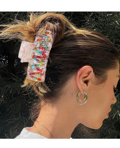 Nouvelle pince à cheveux tendance en acétate PVC, motif lettre MAMA, grande taille, accessoire de mode - Product Image 2