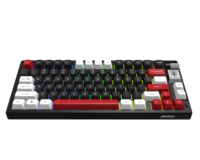 Clavier mécanique de jeu à 79 touches, structure Gasket, trois modes, avec molette, éclairage RGB à changement rapide, combinaison de couleurs