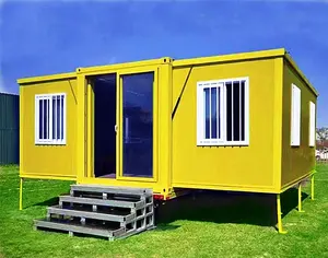 Cabin Bedroom Prefab Modular Home Fashion And Luxury Expandable Container House Three In One Family House Easy Installation