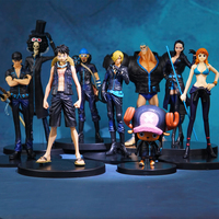 One Pieced Anime Figuras Juguetes Monkey D Luffy Roronoa Zoro Figura DE ACCIÓN Modelo Vinsmoke Sanji Figma Estatua Juguetes